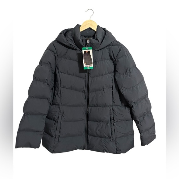 32 Degrees Women's Plus Size Hooded Quilted Jacket - Winter Coat - Outwear XL - Picture 1 of 9